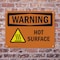 Signmission Hot Surface Sign, 10 in H x 14 in W, Plastic, Hot Surface With Symbol OS-2PACK-WS-P-1014-L-12188 - alternate 8